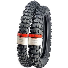 Ralco Tyres Enduro Lastik Takımı 120/80-18 ve 90/90-21 Tt + Iç Lastik Set(Ön ve Arka)