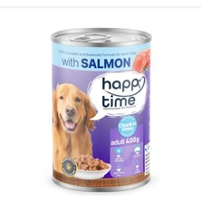 Happy Time Yetişkin Köpekler Için Somonlu Konserve 12 x 400 gr