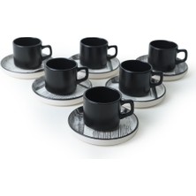 Keramika Shadowy Stackable Çay Takımı 12 Parça 6 Kişilik 21784