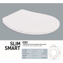 Nkp Slim Smart Thermoplast Yavaş Kapanır Klozet Kapağı