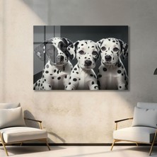 Steel Art Dec Dalmaçyalı Yavru Köpek Cam Tablo