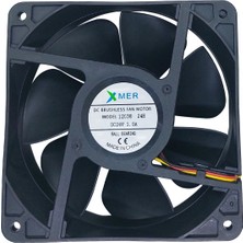 Robo Dünya 120X120X38MM Rulmanlı 24V 1.0A 3p Xmer Fan