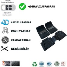 Zeyno Ticaret Hyundai Santafe Usa 2022 Uyumlu Havuzlu Ünıversal Yeni Nesil Plus Paspas Siyah - Gri