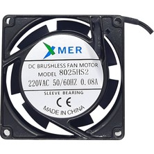 Robo Dünya 80X80X25MM 220V 0.08A 2p Xmer Fan