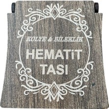 Sobe Hediyelik Özel Kutulu Hematit Taşı Kolye Bileklik Set Doğaltaş Kolye Künye
