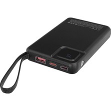 S-Link M120 10000MAH PD20W + Qc3.0 18W 15W Magsafe + Watch Siyah LCD Taşınabilir Pil Şarj Cihazı Pow