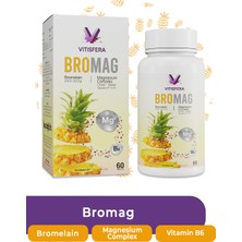 Vitisfera BroMag Bromelain Magnezyum Kompleks - Vitamin B6 60 Tablet