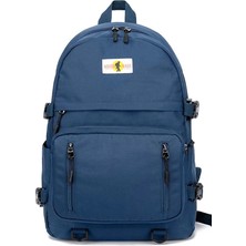 Go Veform Laptop Bölmeli, USB Şarz Çıkışlı Su Geçirmez Unisex Sırt Çantası Lacivert SRT5013