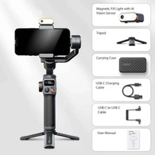 Senon Hohem Isteady M6 3 Eksenli El Tipi Aı Yapay Zeka Görüş Sensörlü Gimbal Stabilizatör Zore Gimbal Stabilizatör