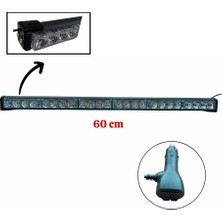 Forza 12V-24V LED Bar Off-Road Sarı Çakarlı (Çakar Tepe Lamba) (60 Cm)