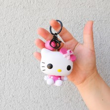 Piraye Gift Sanrio Hello  Kitty 3D   Figür Anahtarlık Koca  Kafa