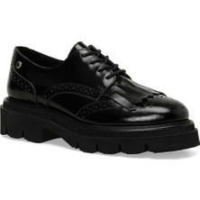Nine West Stenara 4pr Siyah Kadın Oxford Ayakkabı