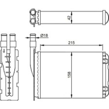 Parçafix Kalorifer Radyatörü R9 R11 Exp (212X156) (2 Sira Al+Pl Sistem)