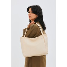 Mine Bag Salaş Maya Kadın Kol Çanta Krem