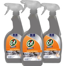 Cif Yağ Çözücü Pro Yağ Çözücü Sprey 750 ml 3 Adet