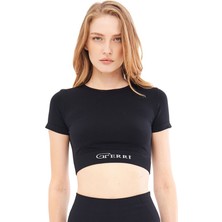 Yumuşak Dokulu, Esnek Yoga, Koşu, Spor ve Günlük Crop Top Mila