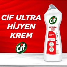 Cif Krem Yüzey Temizleyici Çamaşır Suyu Katkılı Ultra Hijyen 675 ml 4 Adet