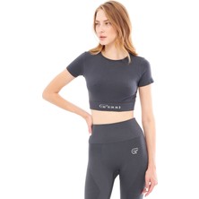 Yumuşak Dokulu, Esnek Yoga, Koşu, Spor ve Günlük Crop Top Mila