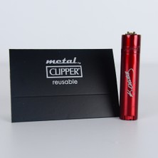 MerciTech Clipper Full Metal Lisanslı Ürün Kartlı Metal Çakmak