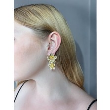 Asteria Jewelry Sallantılı Ikili Çiçekli Küpe
