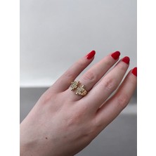 Asteria Jewelry Gold Serenay Baguet Yüzük
