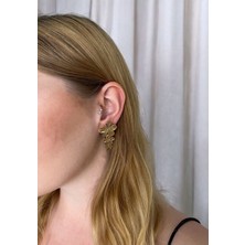 Asteria Jewelry Sallantılı Minimal Çiçek Küpe