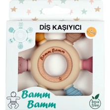 Bamm Bamm Silikon Bebek Diş Kaşıyıcı Hafif ve Rahat Kavranır