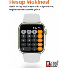 44 mm Watch 7 Akıllı Saat T700S Beyaz Siyah Beyaz 2 Yıl Ithalatçı Garantili  Siyah 200-300 Mah