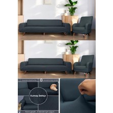 Seltenet Lastikli Esnek Koltuk Kanepe Kılıfı Takımı Çekyat Örtüsü 3+3+1+1
