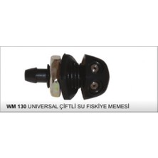 Parçafix Su Fiskiye Memesi Universal Çiftli Siyah Plastik