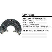 Parçafix Diot Tablasi Ford Fiesta Fusion Cmax 150A Icin