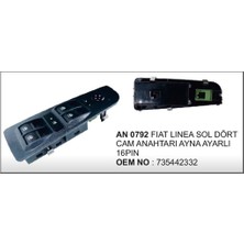 Cam Dugmesi Sol Dörtlü Fiat Linea Ayna Ayarli
