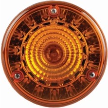 Parçafix Sinyal Lambası Arka Prestij Yuvarlak Sarı 122 mm