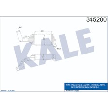 Turbo Radyatörü Astra G Zafira A (Al Pl Brz) (220X127X64)