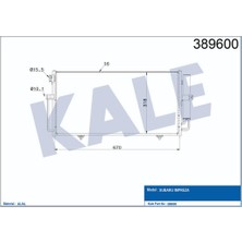 Klima Kondenseri Subaru Impreza (Al Al) (670X318X16)
