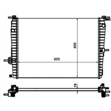 Radyatör Renault Fluence 1.6 Benzinli (1 Sira Alb Sistem)
