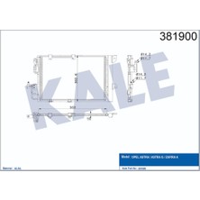 Klima Kondenseri Astra G Zafira A (Al Al) (573X383X16)