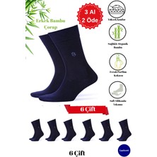 Premium Natural Socks Bambu Erkek Soket 6 Lı(Altın Serisi) (Parfümlü Soft Yıkama)