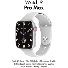 45 mm Watch 9 Pro Max Akıllı Saat Maksimum Özellik Ios Android Tüm Telefonlar ile Uyumlu Ithalatçı