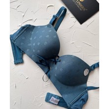 Intive Lingerie Alice Ithal Balensiz Push-Up Çiçek Desenli Önden Kurdeleli Sütyen