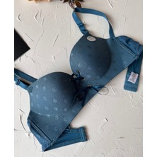 Intive Lingerie Alice Ithal Balensiz Push-Up Çiçek Desenli Önden Kurdeleli Sütyen