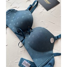 Intive Lingerie Alice Ithal Balensiz Push-Up Çiçek Desenli Önden Kurdeleli Sütyen