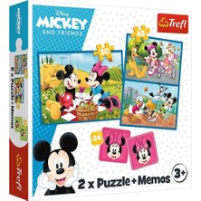 PUZZLE-93344 2ın1 Disney Puzzle -Trefl