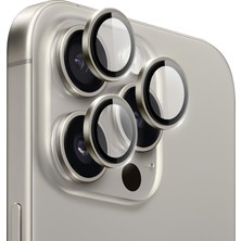 Piyasa Sepeti Apple iPhone 16 Pro Max Gerçek Cam Safir Lens Koruma Titanyum