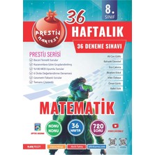 Nartest Yayınevi Nartest 8. Sınıf 36 Haftalık Matematik Denemeleri (Prestij Serisi)