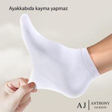 Anthony Jackson 10 Çift Kutulu Bambu Premium Bay-Bayan Patik Çorap - Bilek Boy Kısa Spor Koşu ve Yürüyüş Çorabı