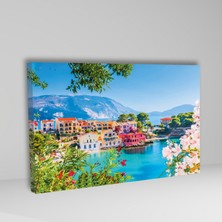Gaagart Tekli Yatay Kanvas Duvar Tablosu Tatil Beldesi Deniz Manzara