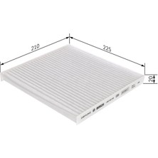 Bosch Nissan Micra 1.2 Bosch Polen Filtresi K13 2011-2015