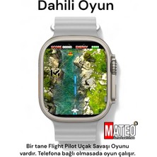 Gri Akıllı Saat Watch Ultra 45MM ve Bluetooth Kablosuz Kulaklık Android Ios Uyumlu 2 In 1 45 mm 200