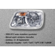 Parçafix Far Sol Manuel Crcvelı Cr-Nı Kaplı Actros Mp 3 08-2012